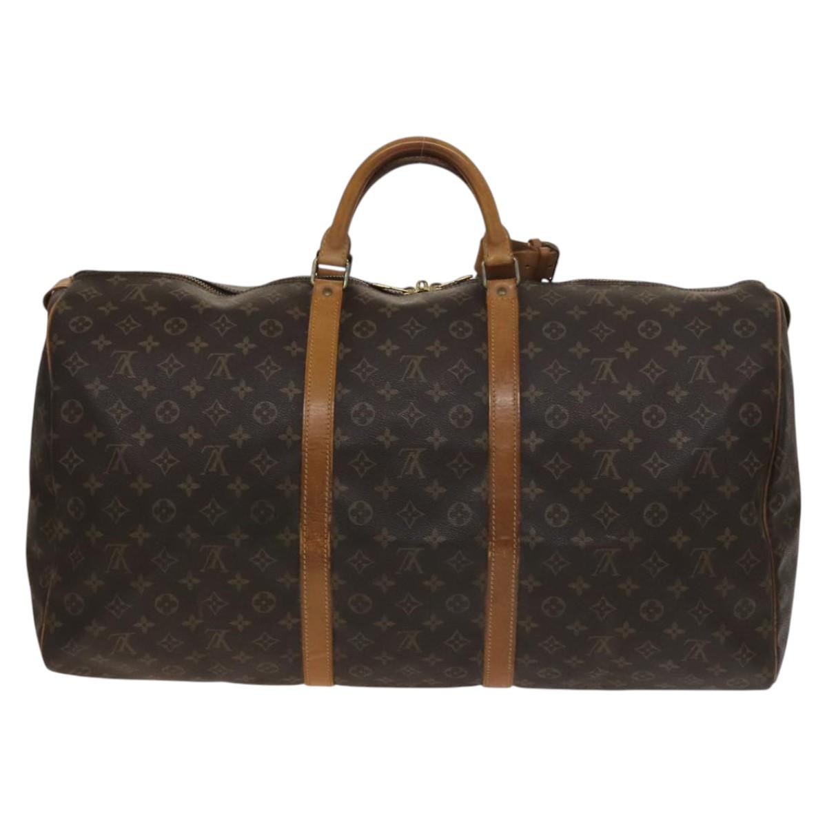 LOUIS VUITTON Monogram Keepall 60 Boston Bag M41422 LV Auth 134847