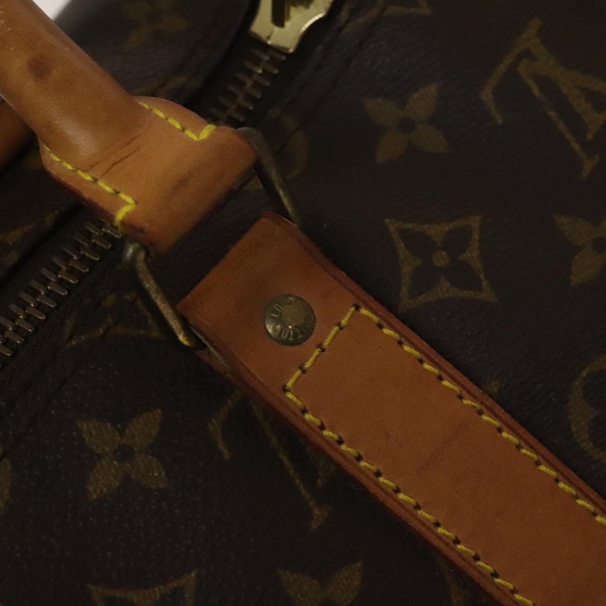 LOUIS VUITTON Monogram Keepall Bandouliere 55 Boston Bag M41414 LV Auth 134849