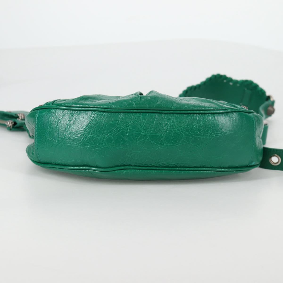BALENCIAGA Le Cagole XS Shoulder Bag Leather 2way Green 671309 Auth 134862SAM