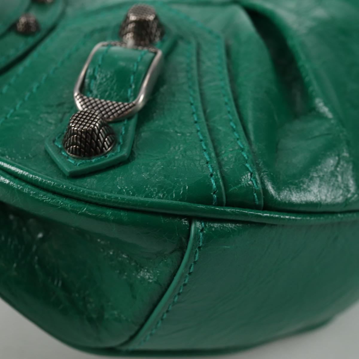 BALENCIAGA Le Cagole XS Shoulder Bag Leather 2way Green 671309 Auth 134862SAM