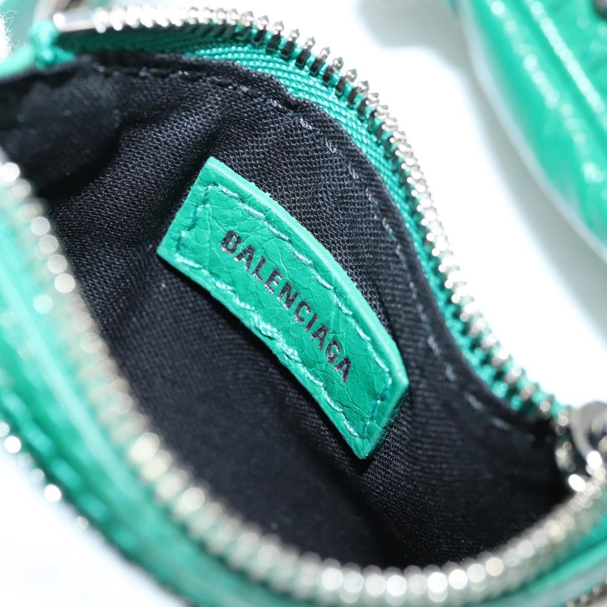 BALENCIAGA Le Cagole XS Shoulder Bag Leather 2way Green 671309 Auth 134862SAM