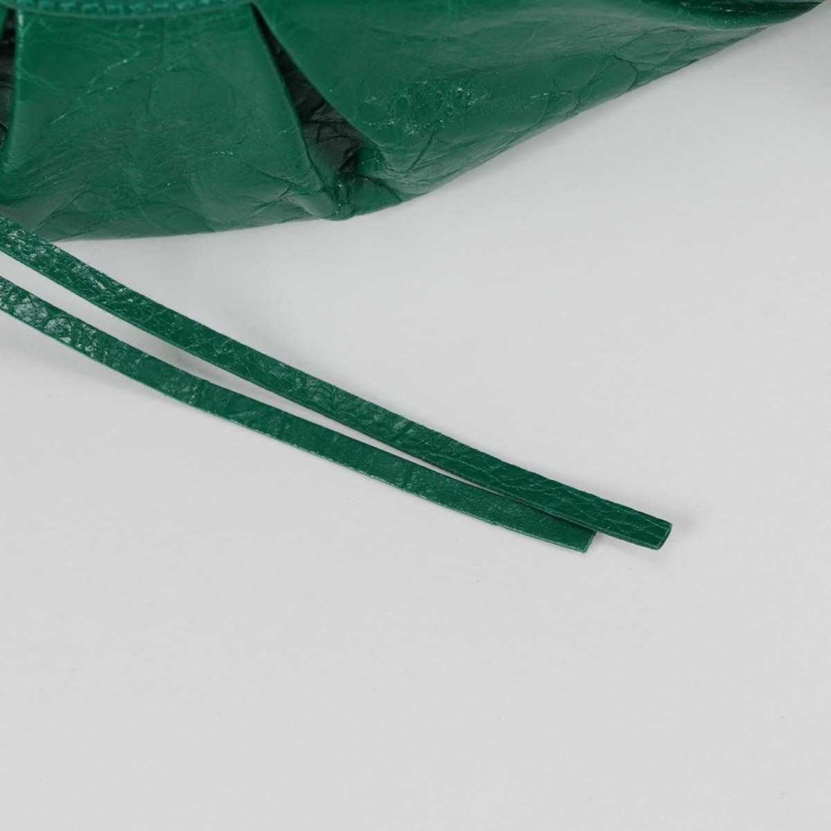 BALENCIAGA Le Cagole XS Shoulder Bag Leather 2way Green 671309 Auth 134862M