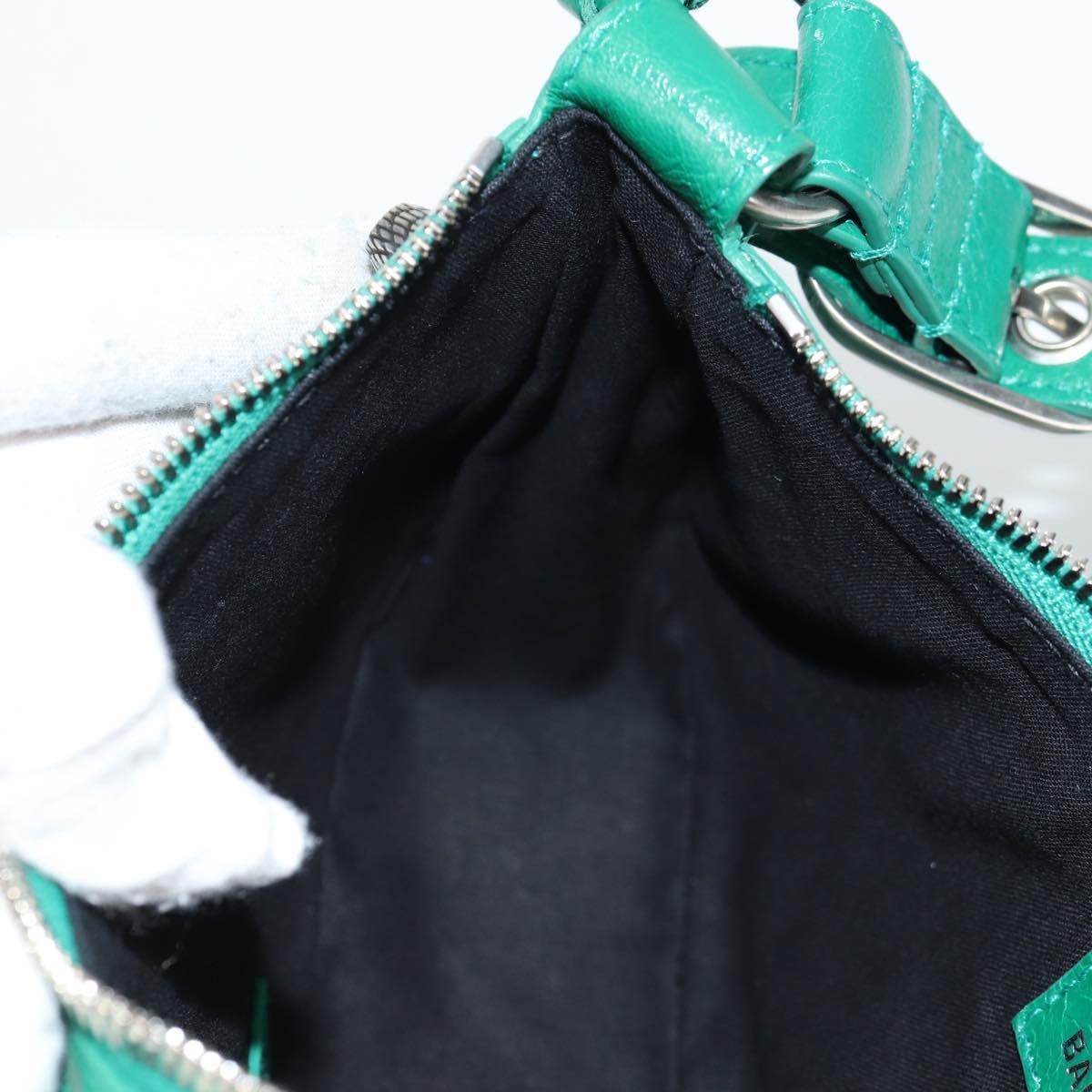 BALENCIAGA Le Cagole XS Shoulder Bag Leather 2way Green 671309 Auth 134862M