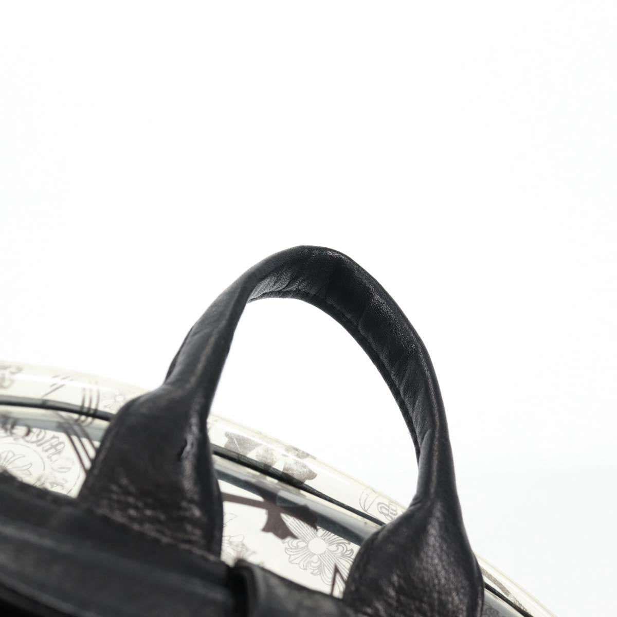 Chrome Hearts PVC BACK TO SCHOOL Backpack Vinyl Leather Black Auth 134876SAM