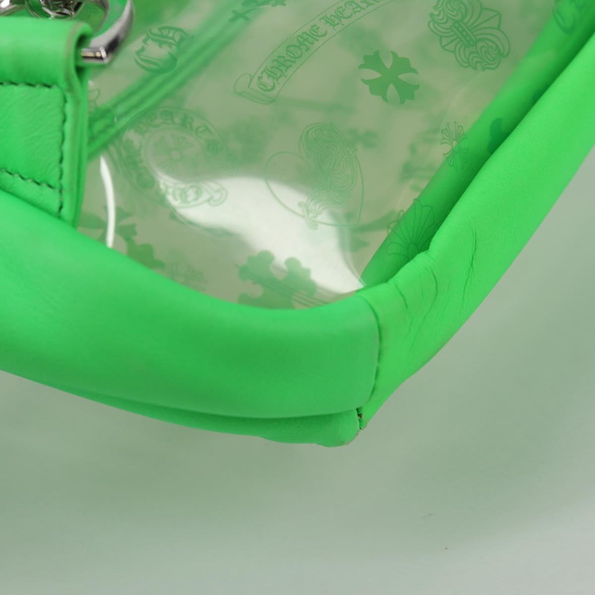 Chrome Hearts PVC BACK TO SCHOOL Backpack Vinyl Leather Green Auth 134877SAM