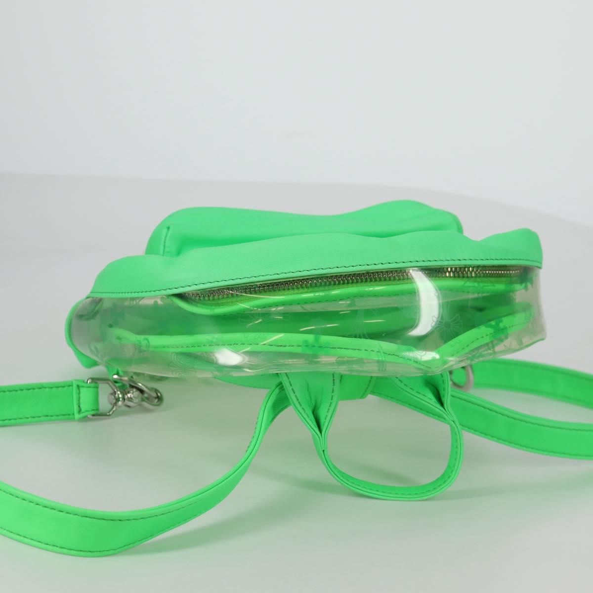 Chrome Hearts PVC BACK TO SCHOOL Backpack Vinyl Leather Green Auth 134877SAM