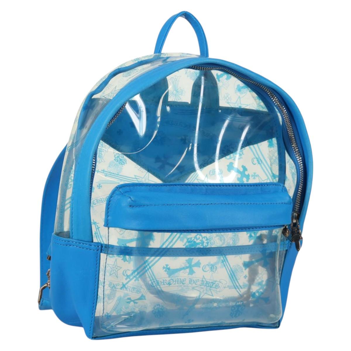 blue and white backpack leather Chrome Hearts Backpack | Shoulder Strap