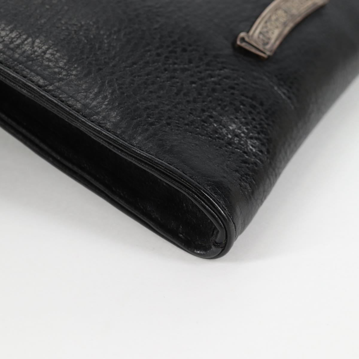 Chrome Hearts Cross Ball Button Gunslinger Bag Leather Black Auth 134879SM