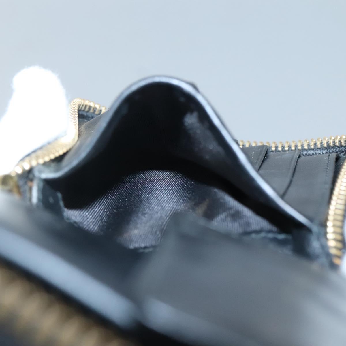 LOEWE Puzzle Anagram Compact Wallet Leather Yellow Auth 134882