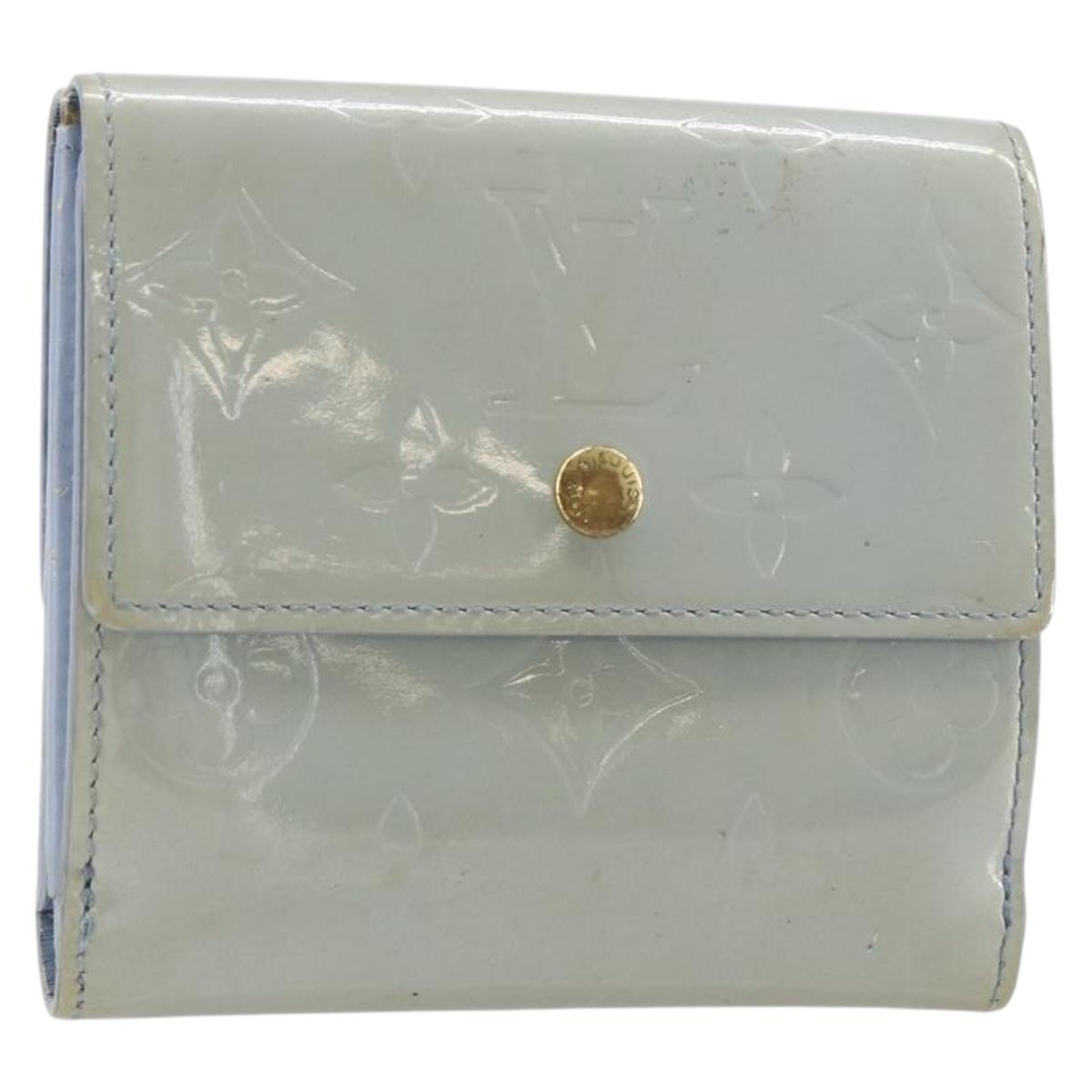 LOUIS VUITTON Vernis Porte Monnaie Bier Cartes Crdit Wallet M91247 Auth 134889