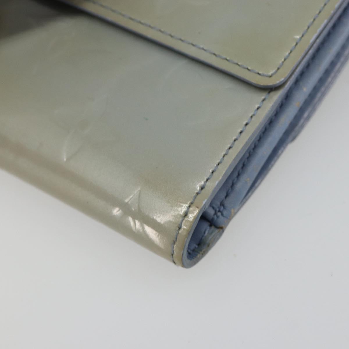 LOUIS VUITTON Vernis Porte Monnaie Bier Cartes Crdit Wallet M91247 Auth 134889