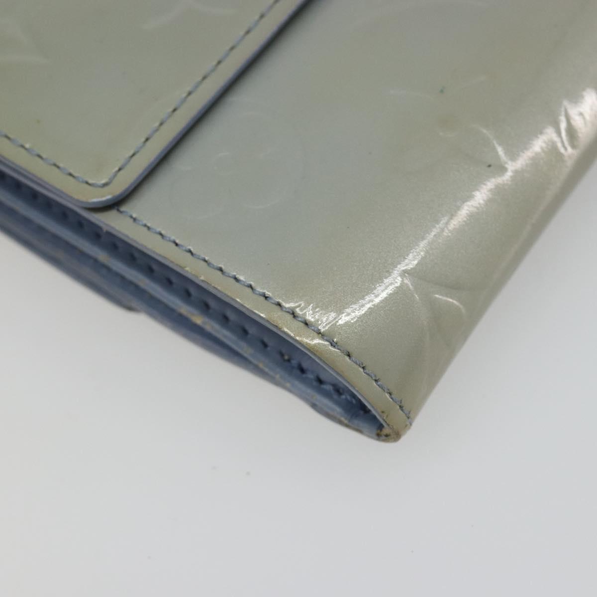 LOUIS VUITTON Vernis Porte Monnaie Bier Cartes Crdit Wallet M91247 Auth 134889