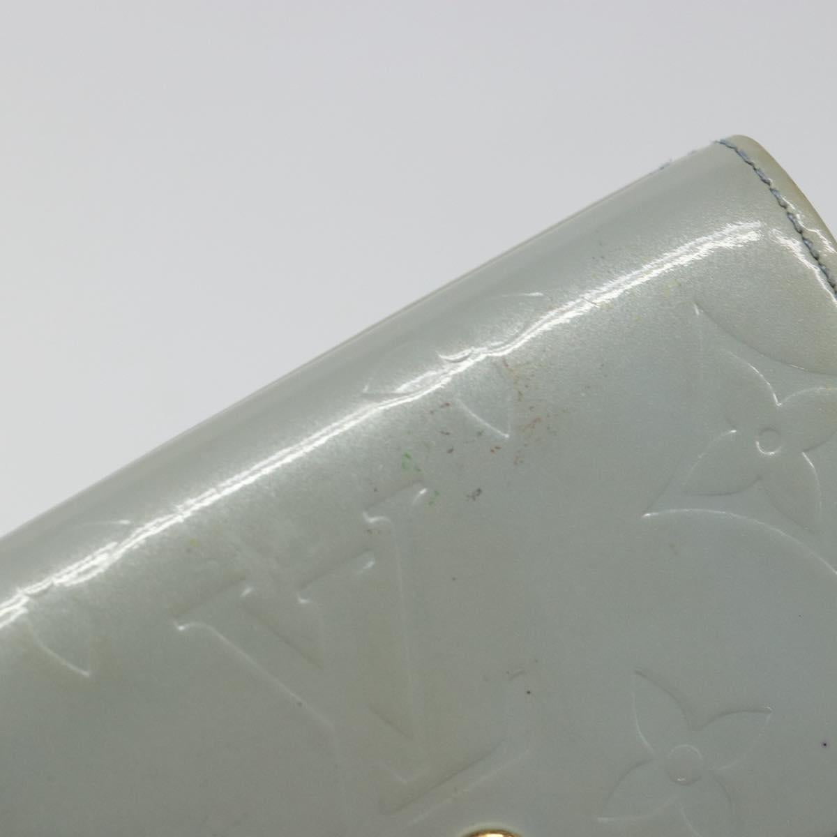 LOUIS VUITTON Vernis Porte Monnaie Bier Cartes Crdit Wallet M91247 Auth 134889