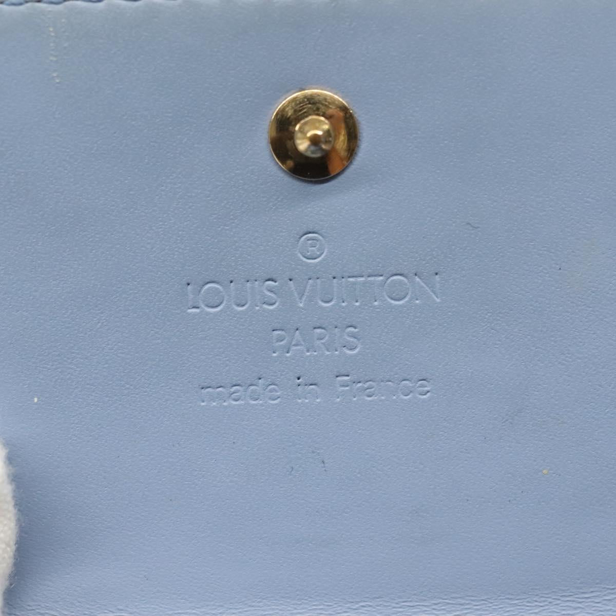 LOUIS VUITTON Vernis Porte Monnaie Bier Cartes Crdit Wallet M91247 Auth 134889