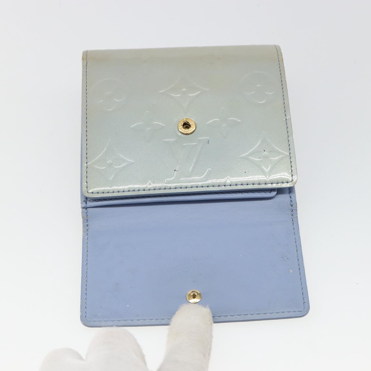 LOUIS VUITTON Vernis Porte Monnaie Bier Cartes Crdit Wallet M91247 Auth 134889