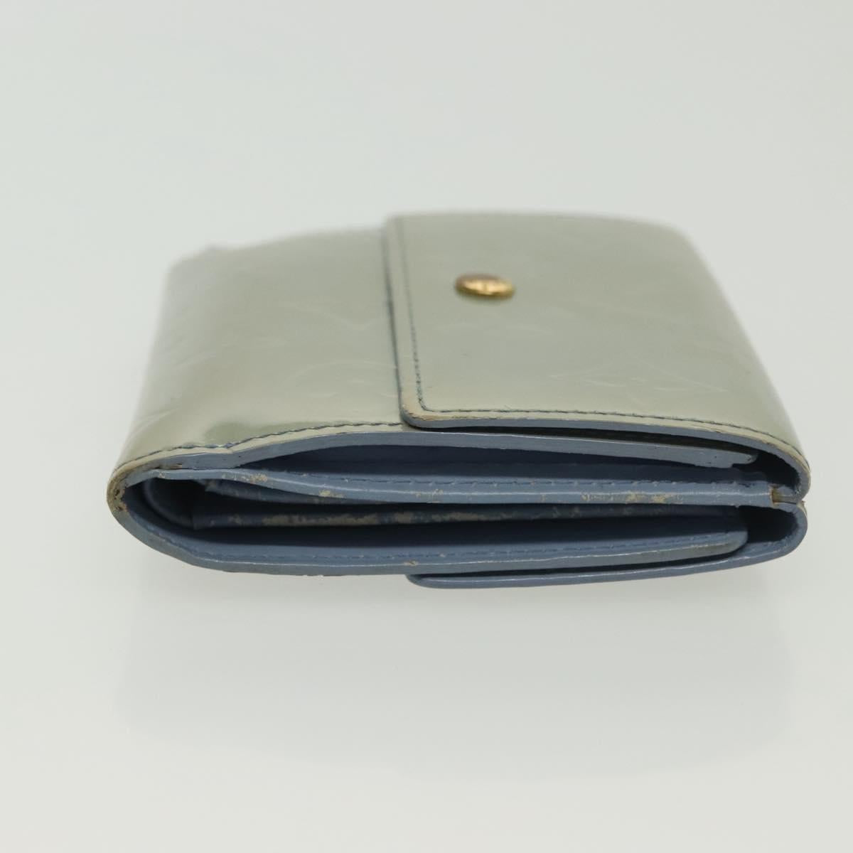 LOUIS VUITTON Vernis Porte Monnaie Bier Cartes Crdit Wallet M91247 Auth 134889