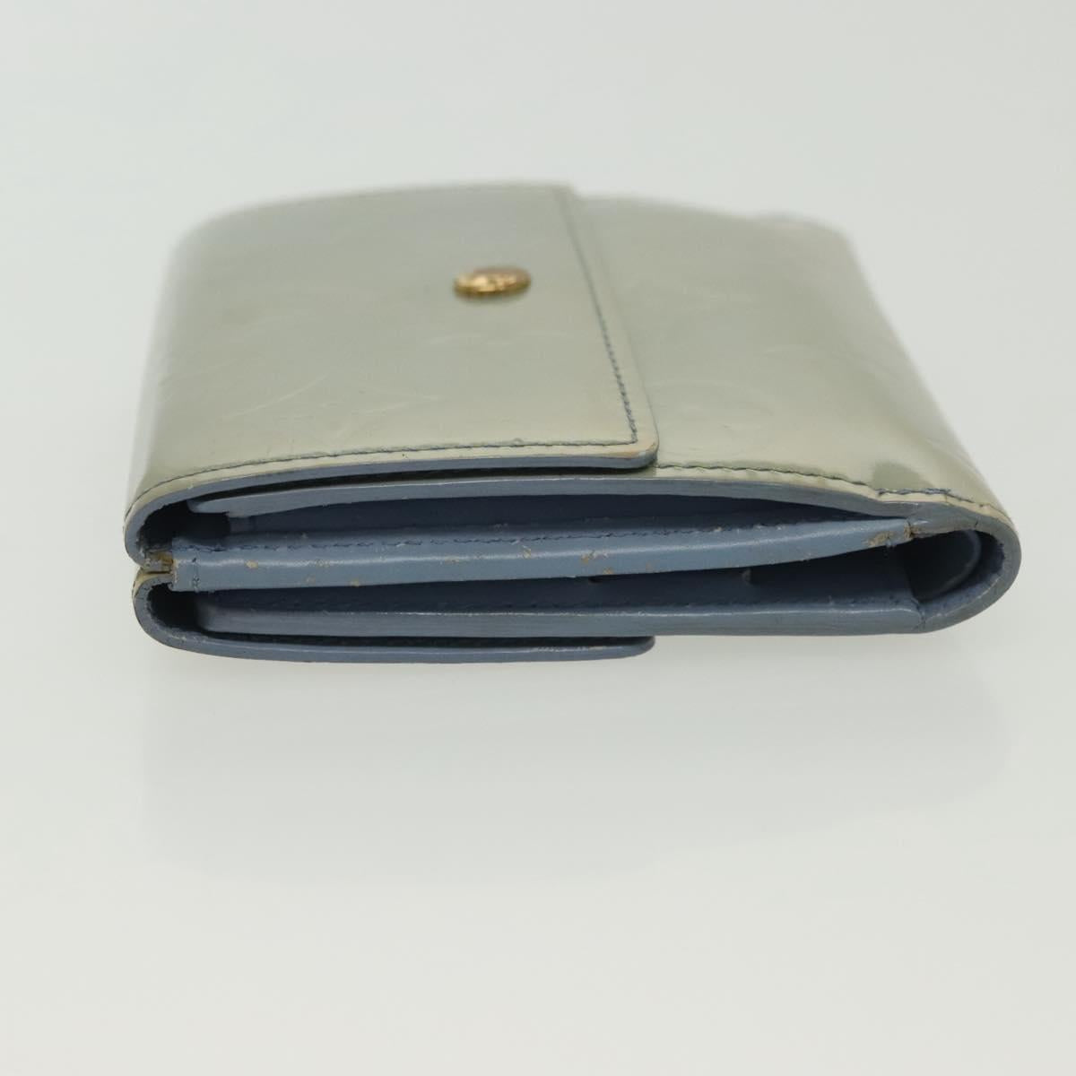 LOUIS VUITTON Vernis Porte Monnaie Bier Cartes Crdit Wallet M91247 Auth 134889
