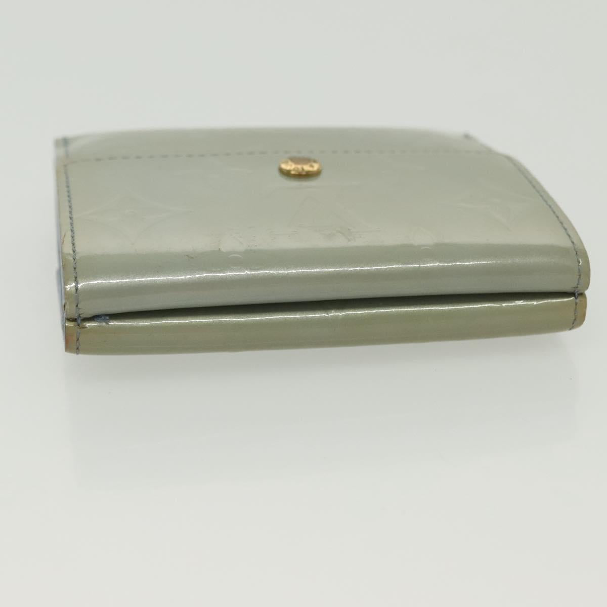 LOUIS VUITTON Vernis Porte Monnaie Bier Cartes Crdit Wallet M91247 Auth 134889