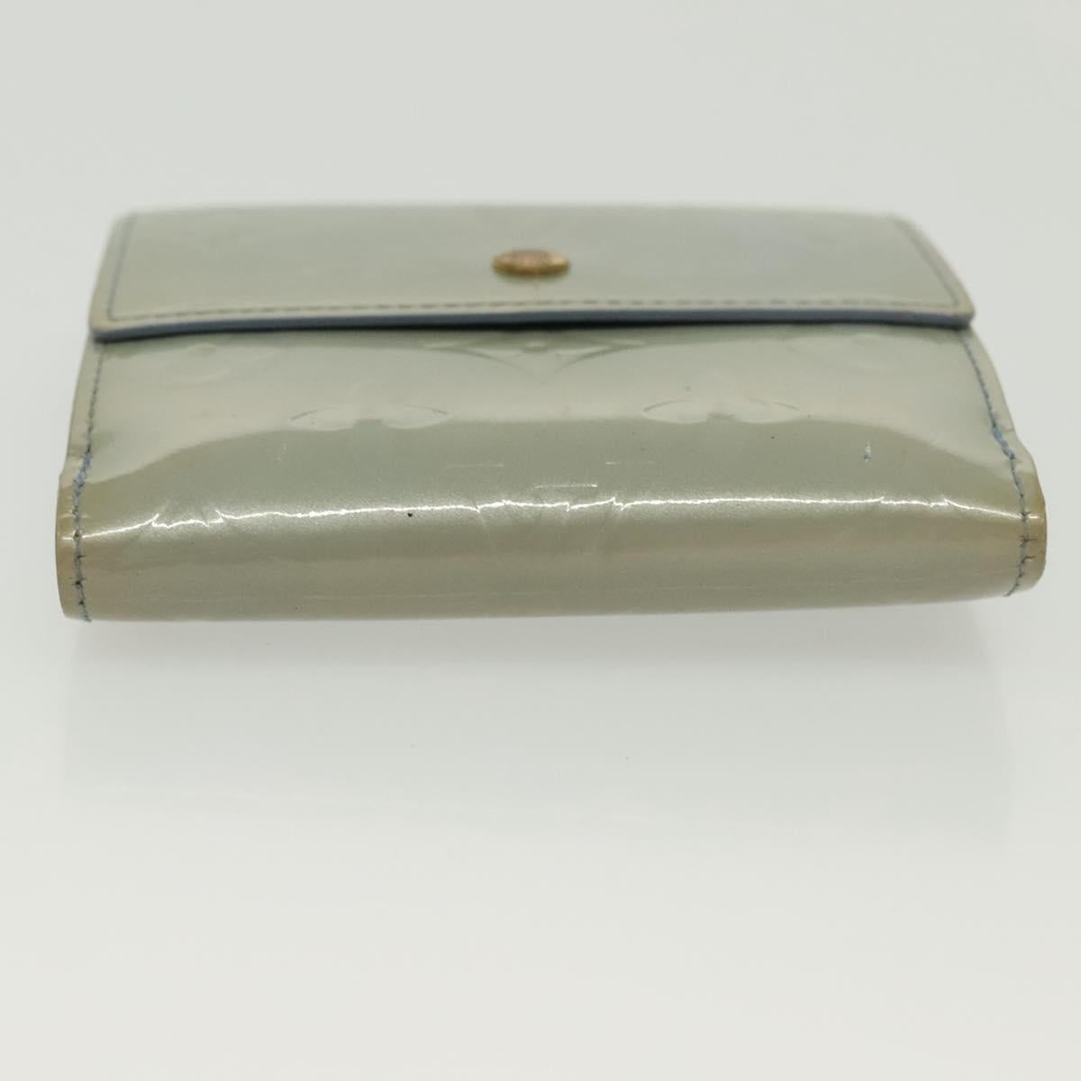 LOUIS VUITTON Vernis Porte Monnaie Bier Cartes Crdit Wallet M91247 Auth 134889