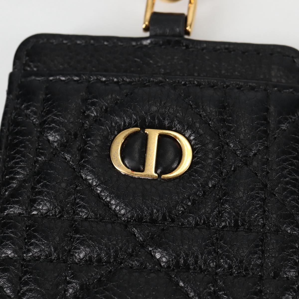 Christian Dior Canage Pouch Leather Blue Red black Auth 134892SAM