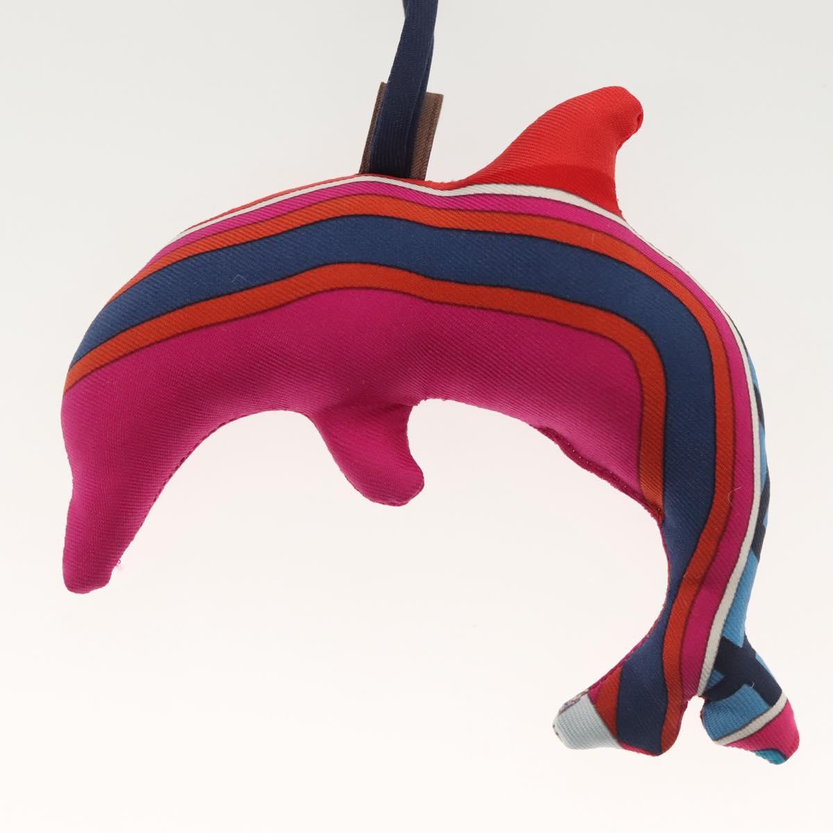 HERMES Bag Charm Silk Purple Auth 134898M