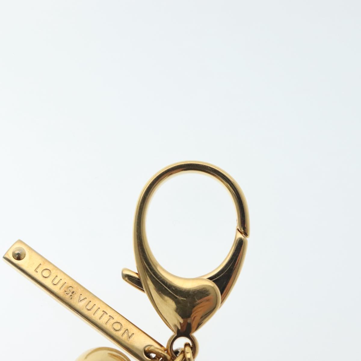 LOUIS VUITTON Bijoux Sac Mini Lin Croisette Charm Gold M95506 LV Auth 134900