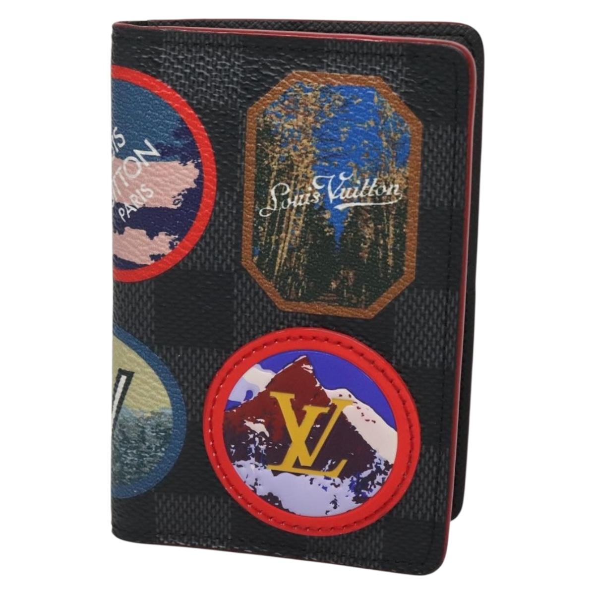 LOUIS VUITTON Damier Graphite Alps Organizer De Poch Case N60130 LV Auth 134909M