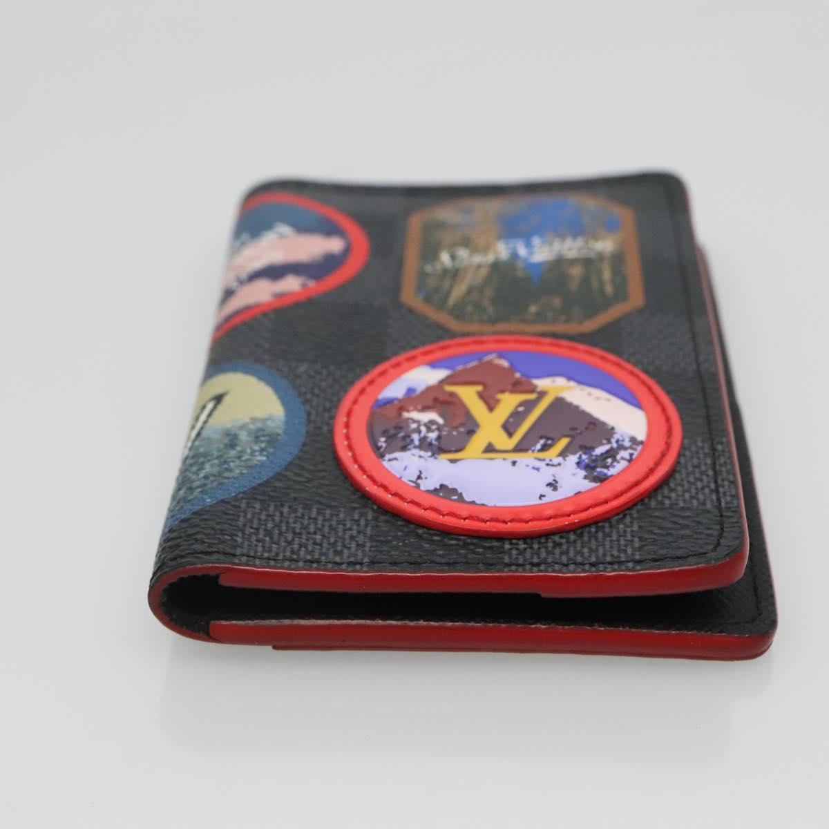 LOUIS VUITTON Damier Graphite Alps Organizer De Poch Case N60130 LV Auth 134909M