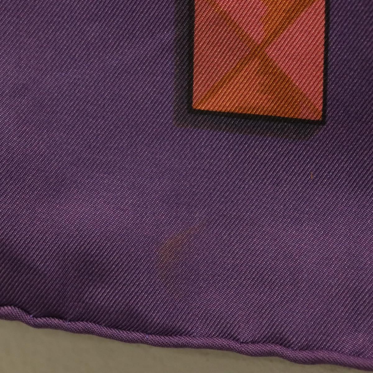 HERMES Carre 140 Scarf ""LES CLES"" Silk Purple Auth 134914M