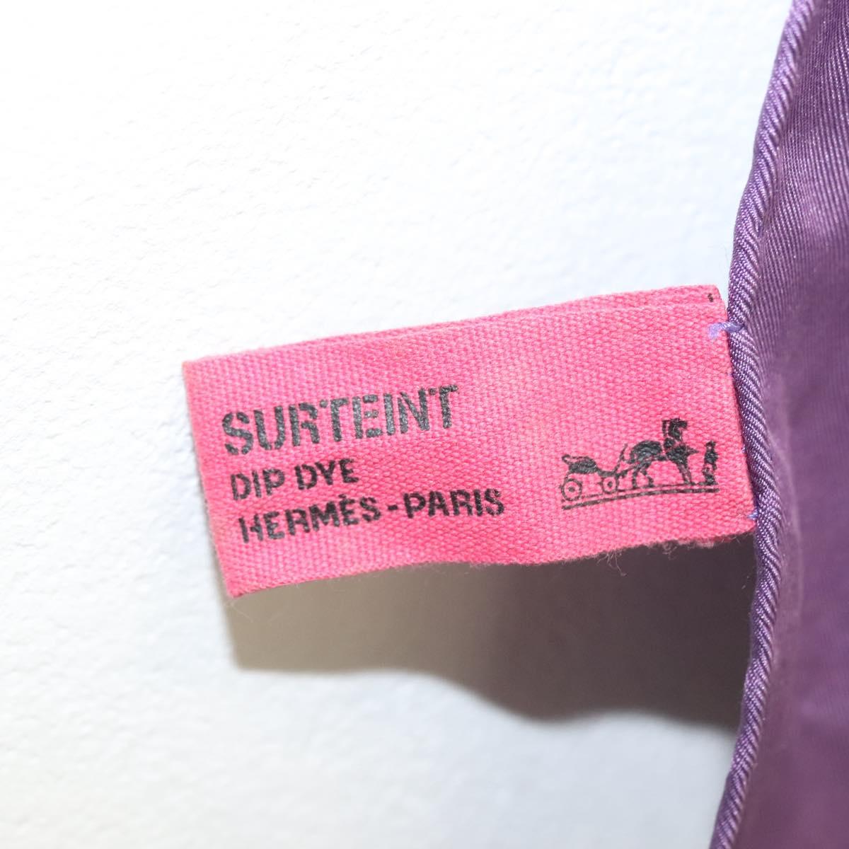 HERMES Carre 140 Scarf ""LES CLES"" Silk Purple Auth 134914M