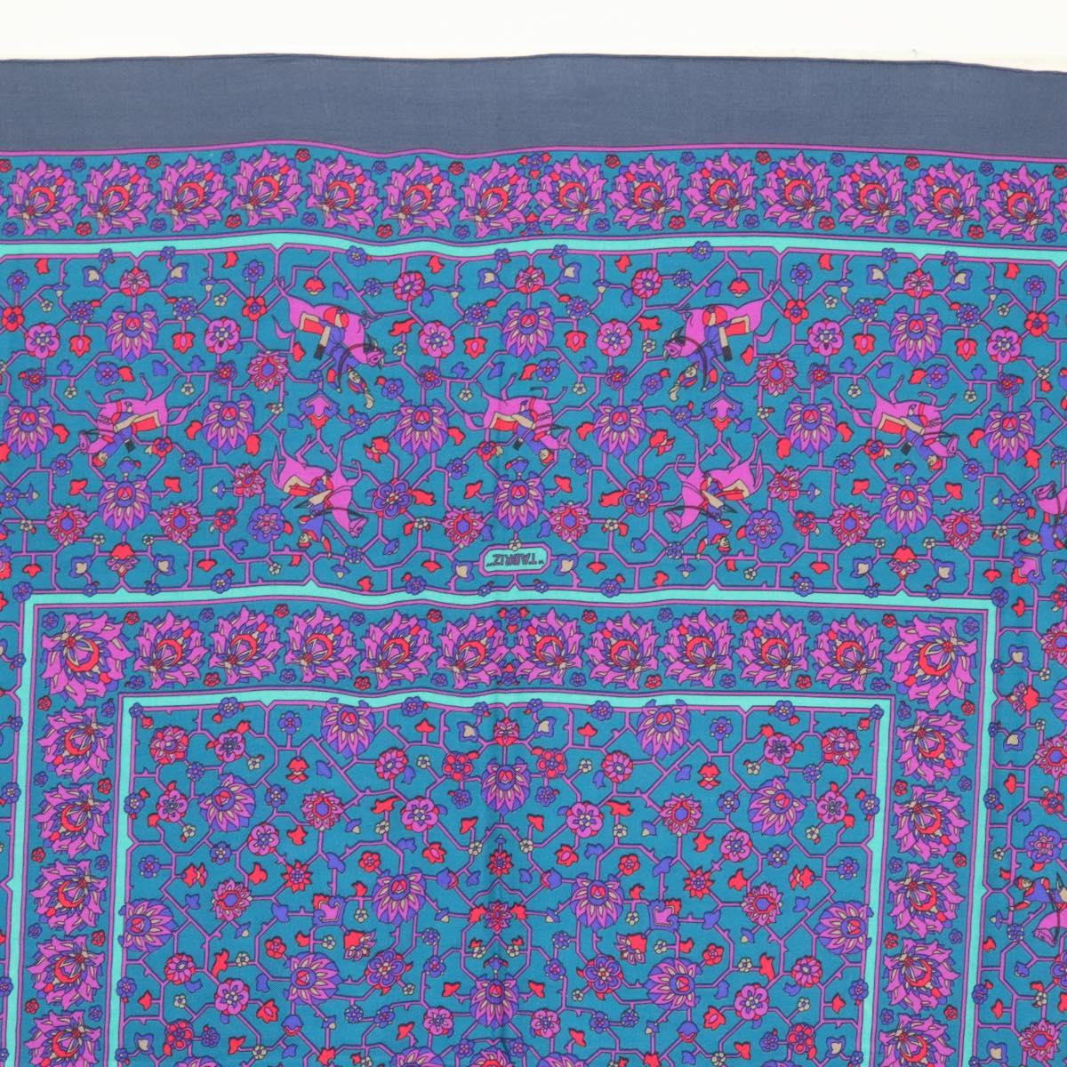 HERMES Carre 140 Scarf ""TABRIZ"" Cashmere Purple Auth 134916M