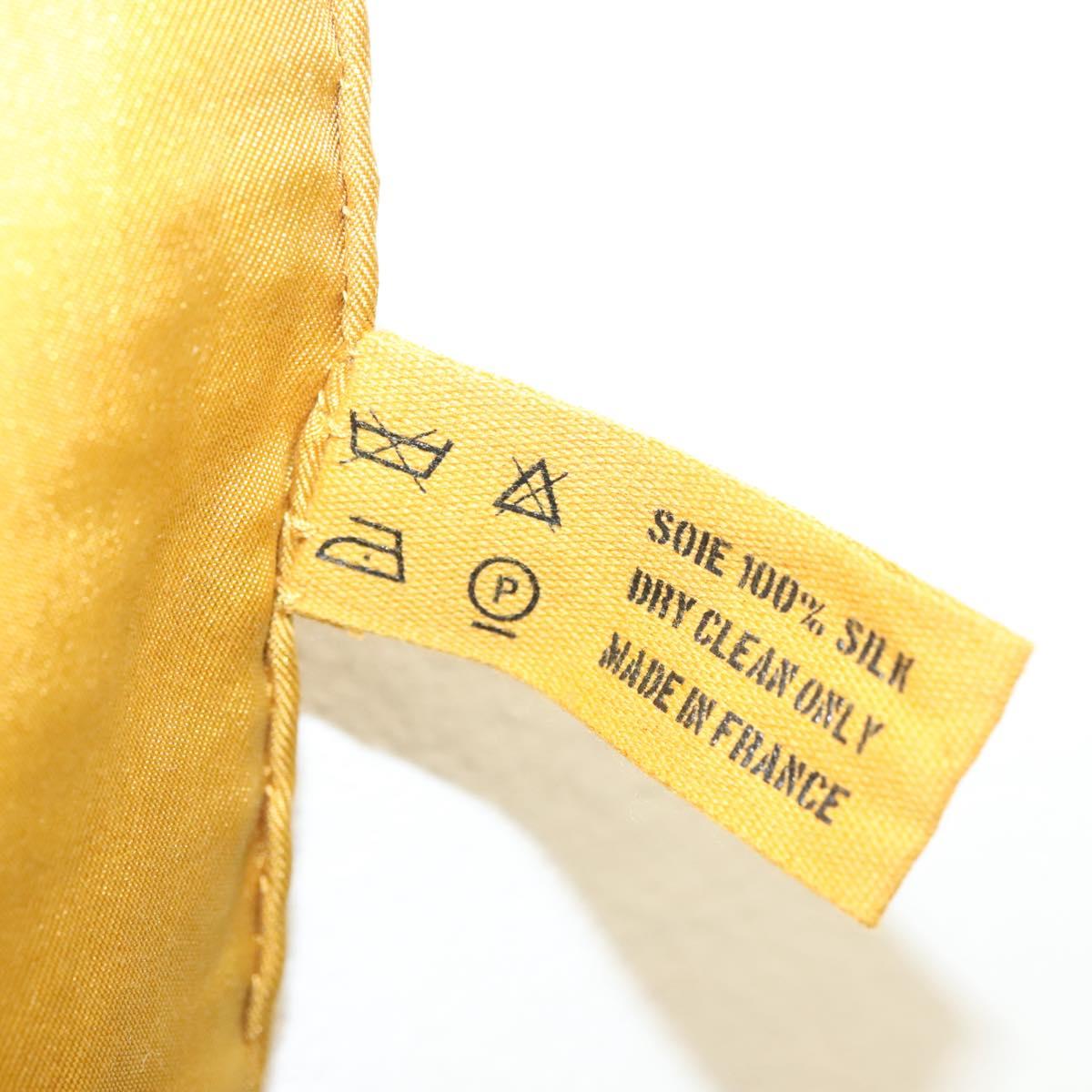 HERMES Carre 140 Scarf ""BRIDES de GALA"" Silk Gold Auth 134922M