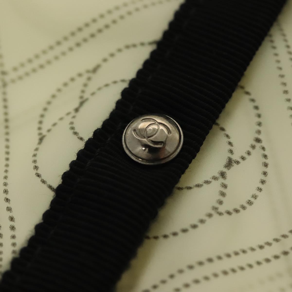 CHANEL Rain Cover Vinyl Ivory CC Auth 134924M