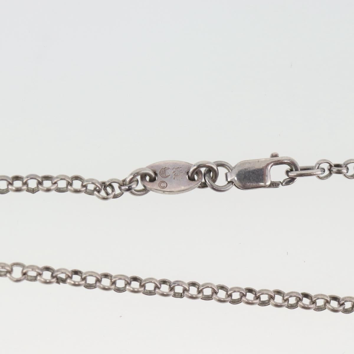 Chrome Hearts Roll Chain Necklace Ag925 Silver Auth 134925M