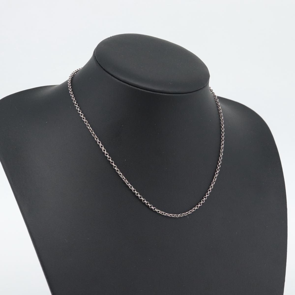 Chrome Hearts Roll Chain Necklace Ag925 Silver Auth 134925M