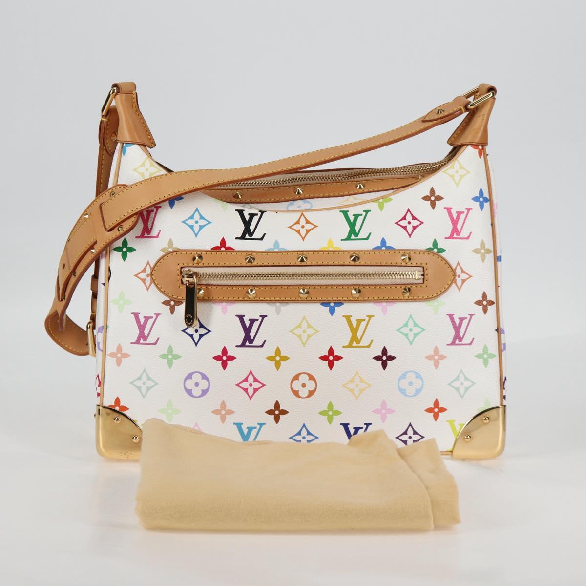LOUIS VUITTON Monogram Multicolor Boulogne Bag White M92660 Auth 134950SAV