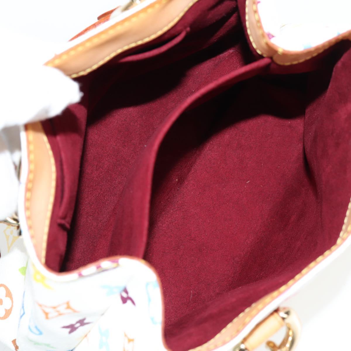 LOUIS VUITTON Monogram Multicolor Audra Hand Bag White M40047 LV Auth 134952V