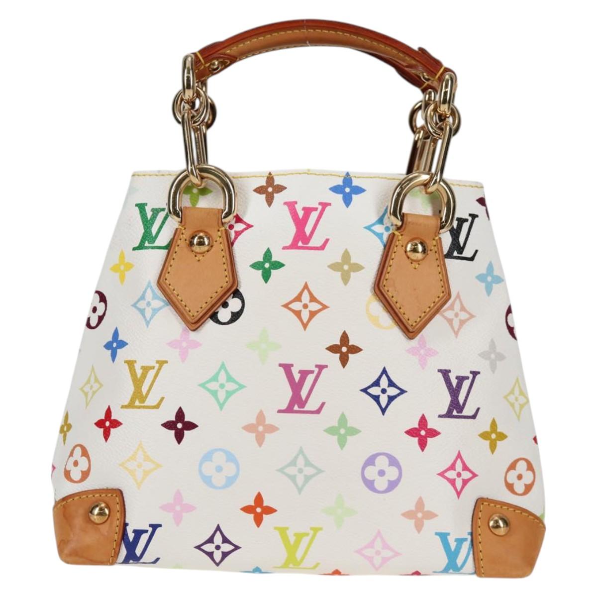LOUIS VUITTON Monogram Multicolor Audra Hand Bag White M40047 LV Auth 134952V