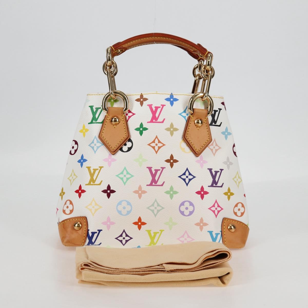 LOUIS VUITTON Monogram Multicolor Audra Hand Bag White M40047 LV Auth 134952V