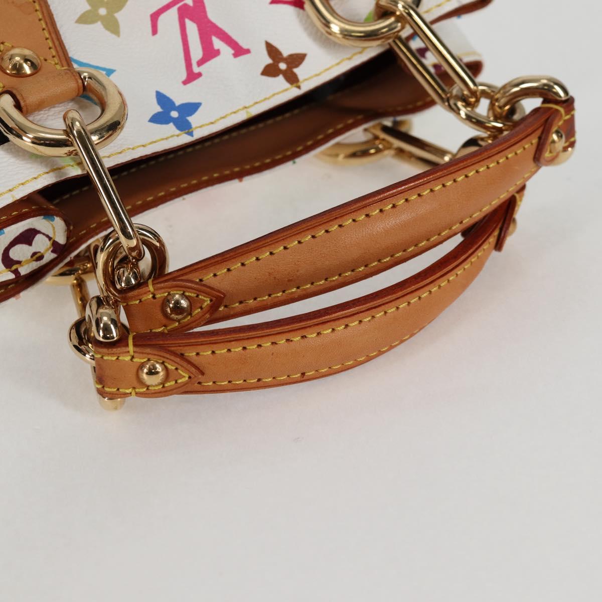 LOUIS VUITTON Monogram Multicolor Audra Hand Bag White M40047 LV Auth 134952V