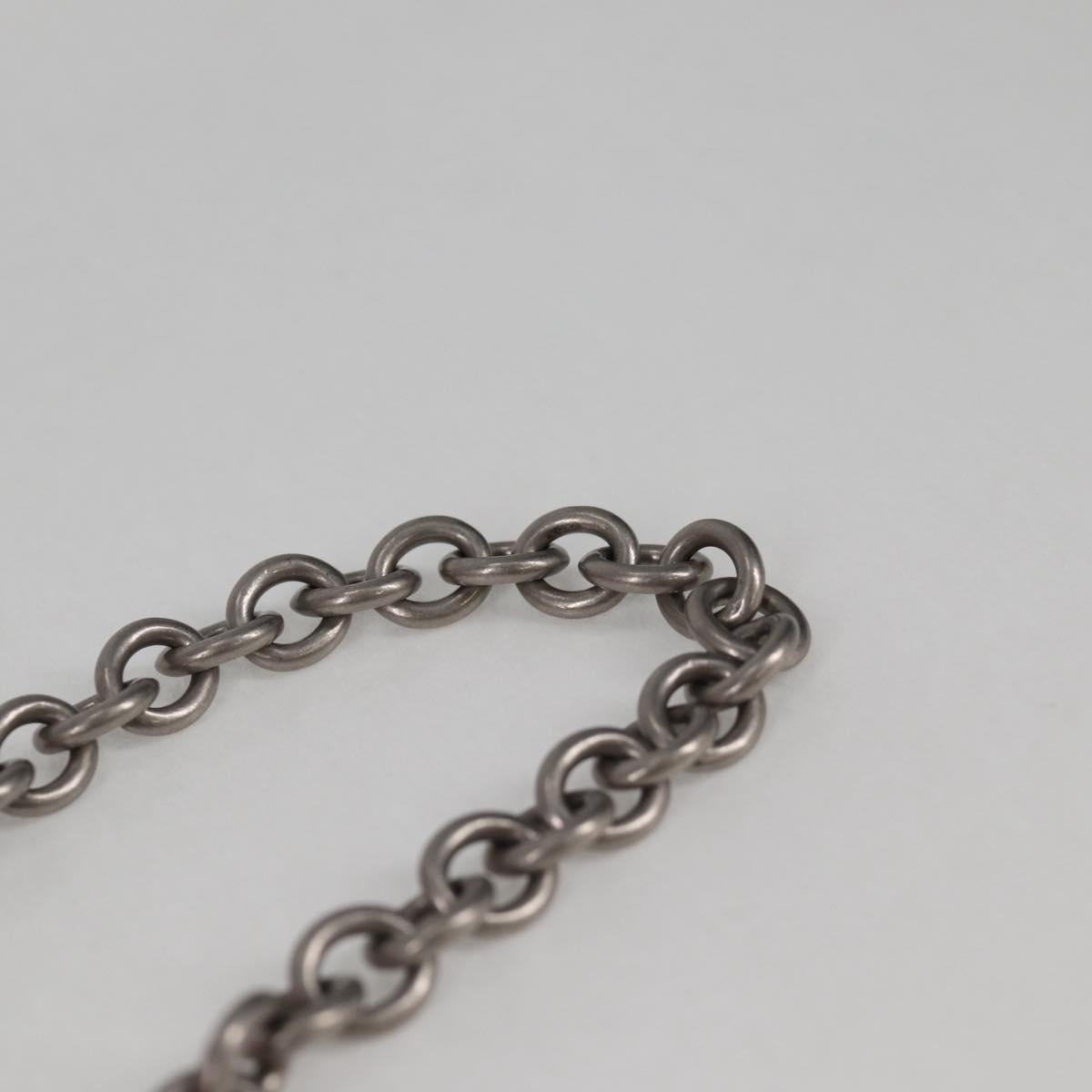 PRADA Chain Shoulder Bag Nylon Pink Silver Auth 134961M