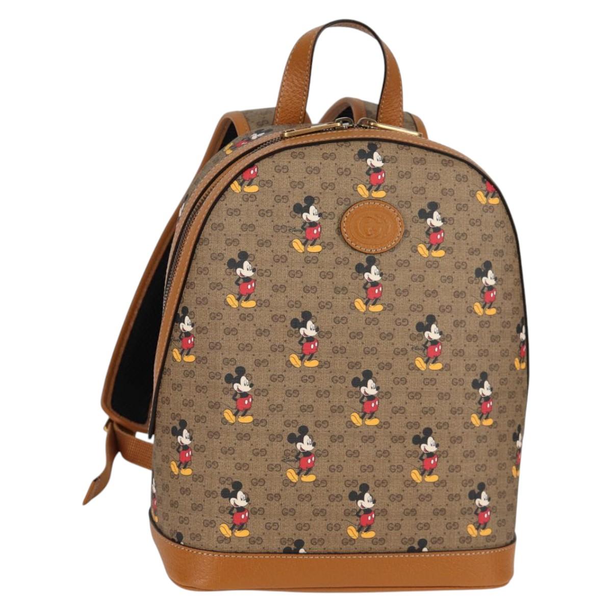 GUCCI Micro GG Supreme Disney Collaboration Backpack PVC 552884 Auth 134962M