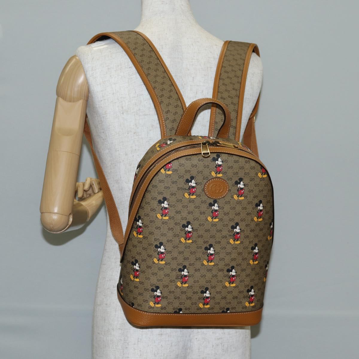 GUCCI Micro GG Supreme Disney Collaboration Backpack PVC 552884 Auth 134962M