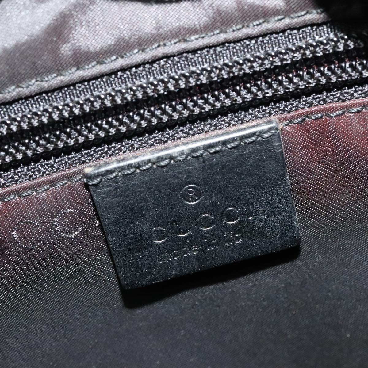 GUCCI Shoulder Bag Nylon Black 019 0340 Auth 134971