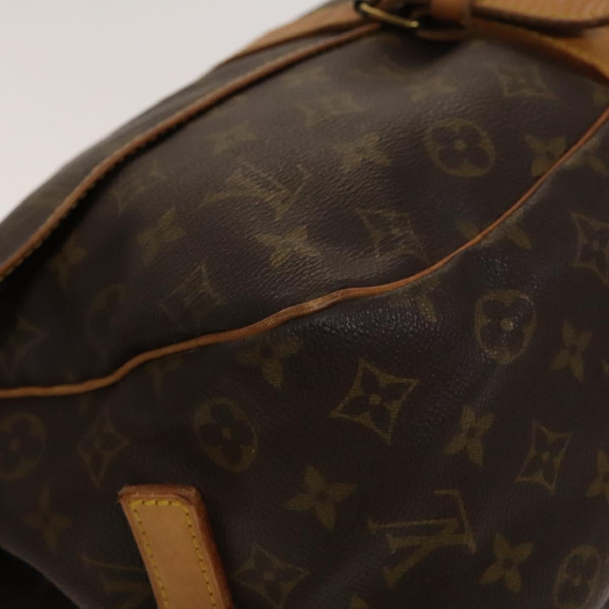 LOUIS VUITTON Monogram Saumur 35 Shoulder Bag M42254 LV Auth 134974
