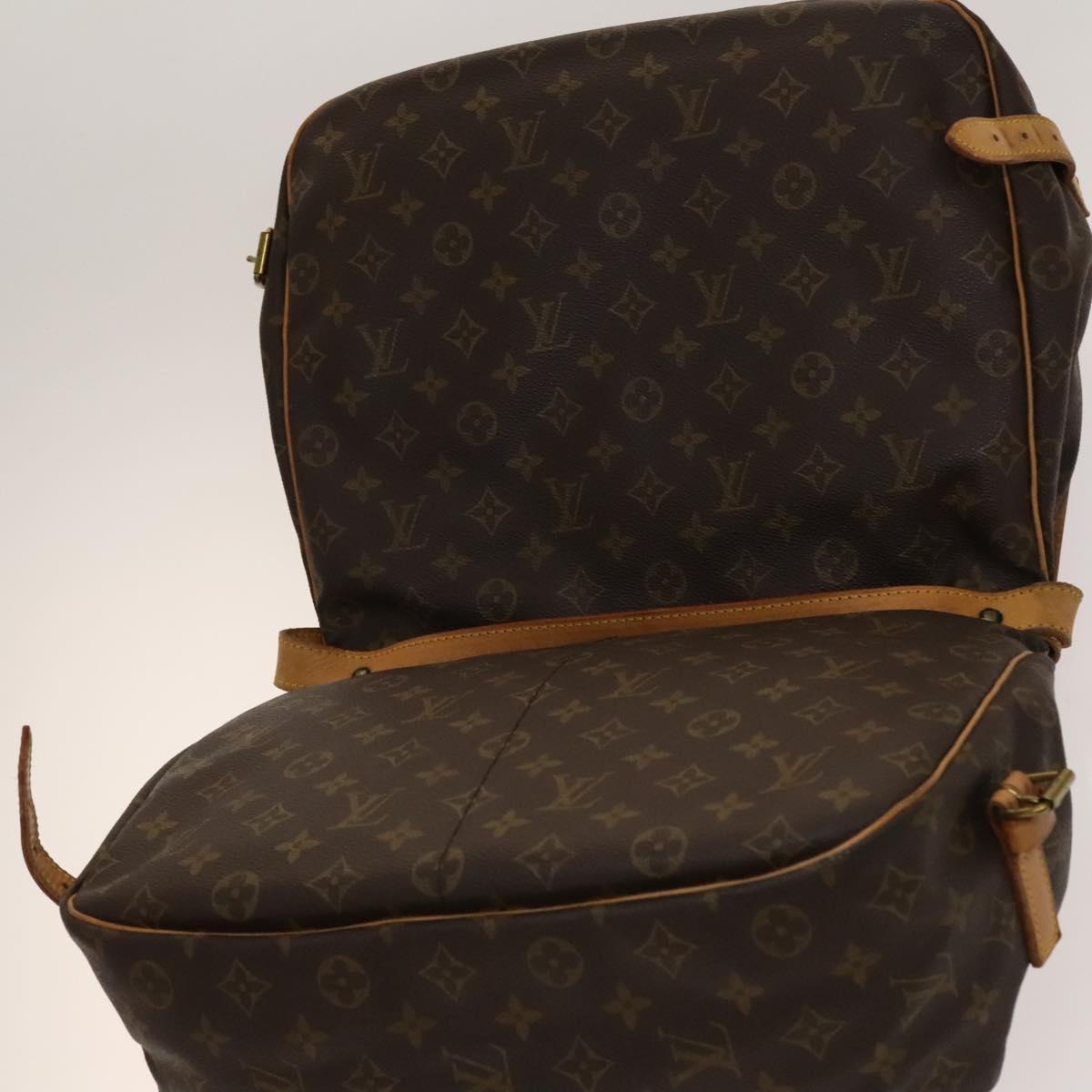 LOUIS VUITTON Monogram Saumur 35 Shoulder Bag M42254 LV Auth 134974