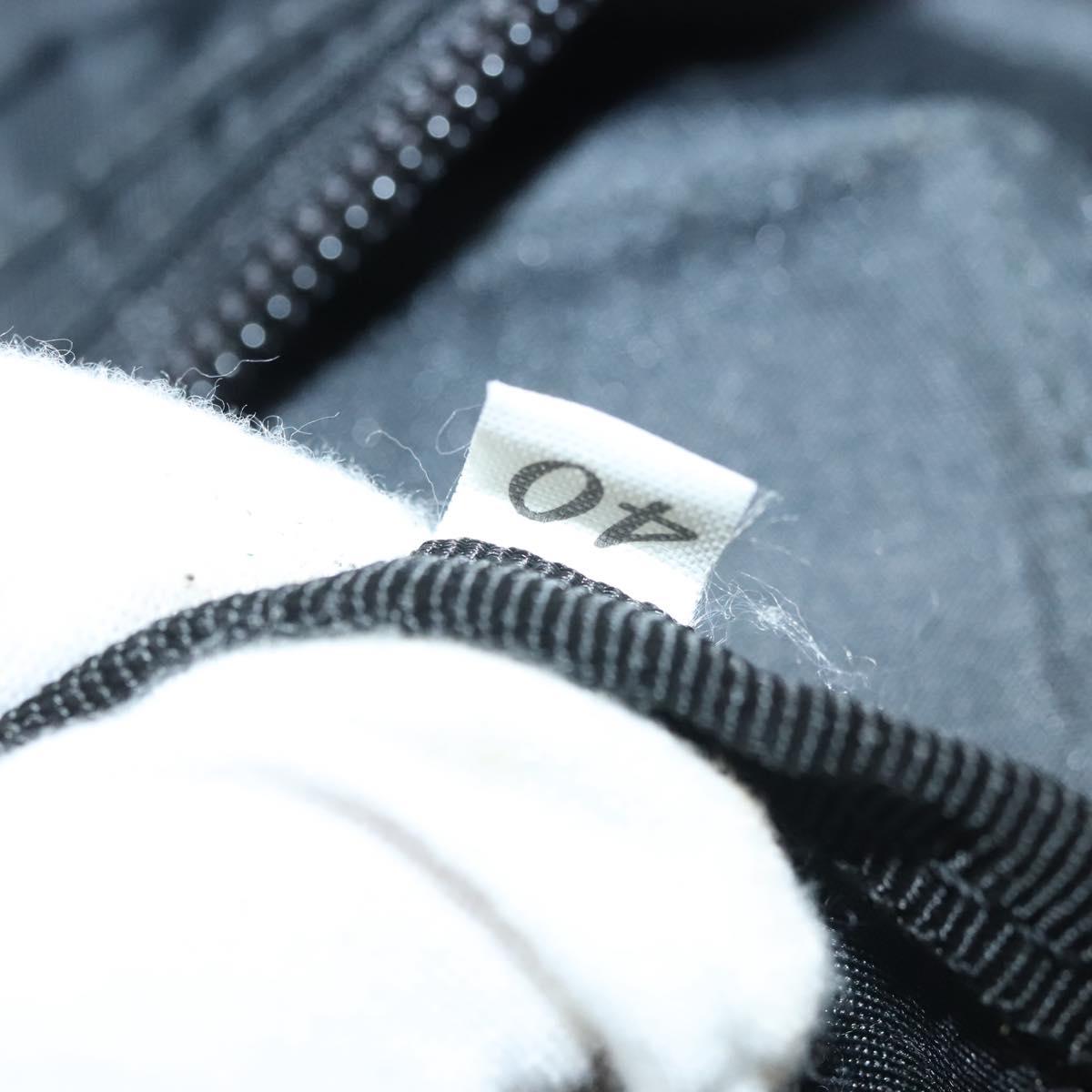 PRADA Waist bag Nylon Black Silver Auth 134983
