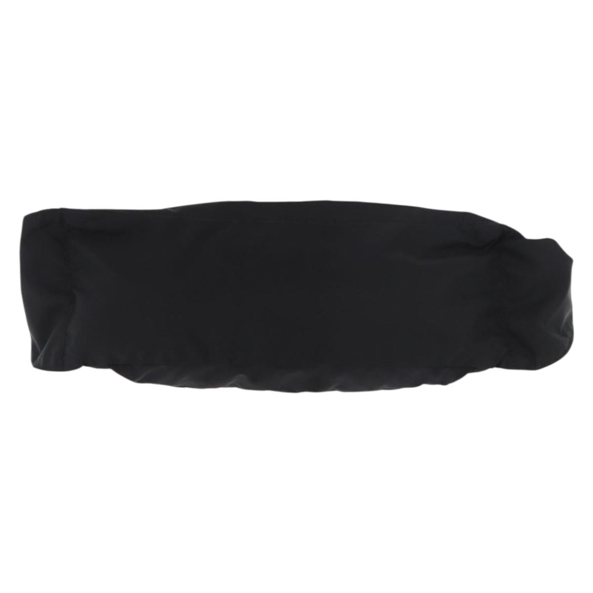 PRADA Waist bag Nylon Black Silver Auth 134983