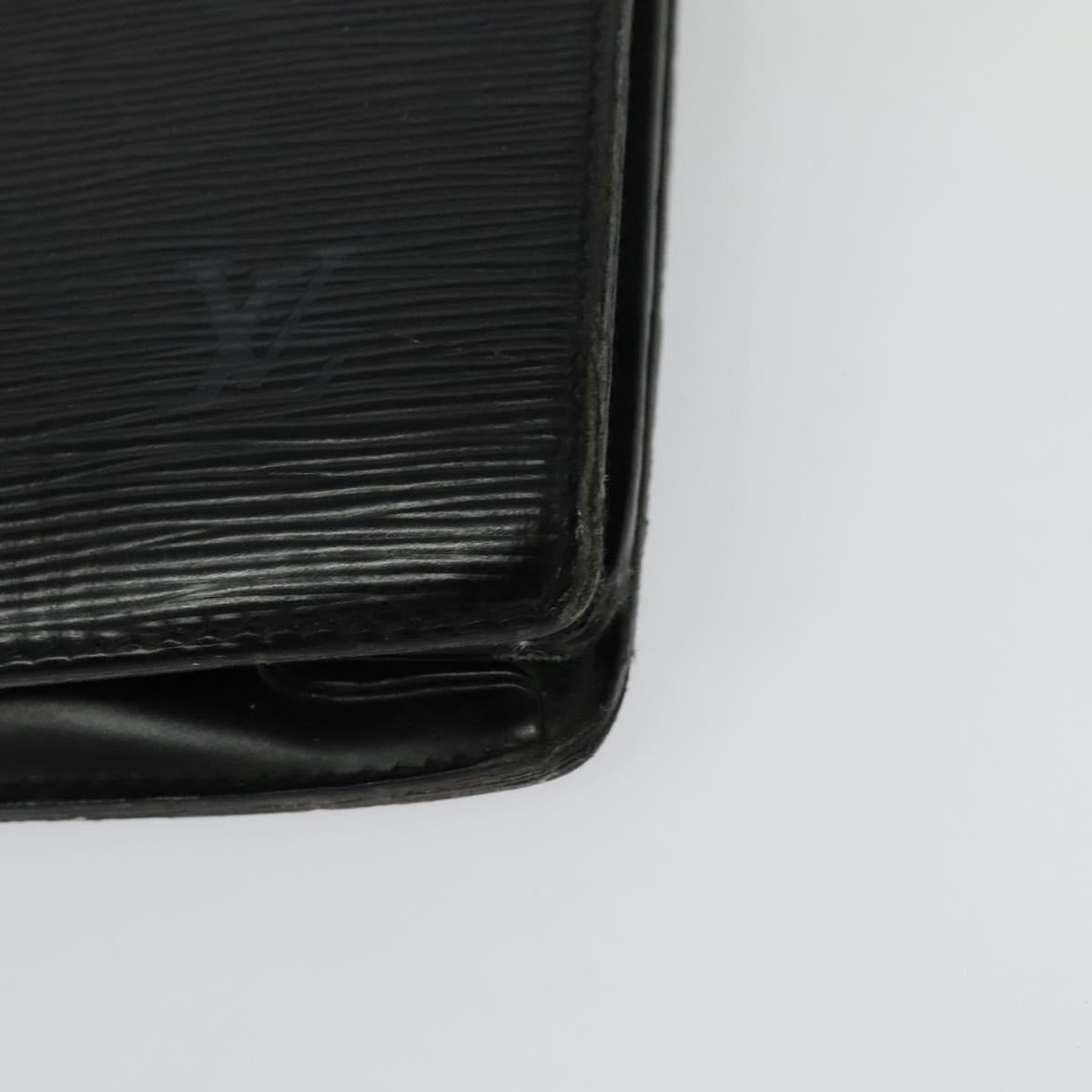 LOUIS VUITTON Epi Serviette Conseiller Business Bag Black M54422 LV Auth 134990