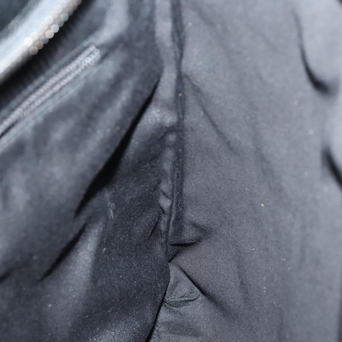 GUCCI GG Canvas Shoulder Bag Black Silver 122791 Auth 135007